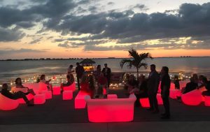 Light up sofa and chair rentals in Sarasota Florida for weddings, corporate events and parties