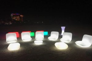 Glow sofa rental SRQ for Sarasota events and parties